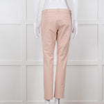 Joseph Peach Cotton Slim Leg Trousers