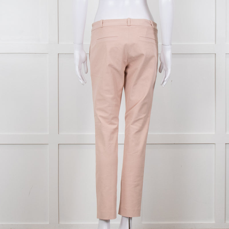 Joseph Peach Cotton Slim Leg Trousers