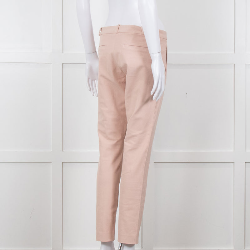 Joseph Peach Cotton Slim Leg Trousers