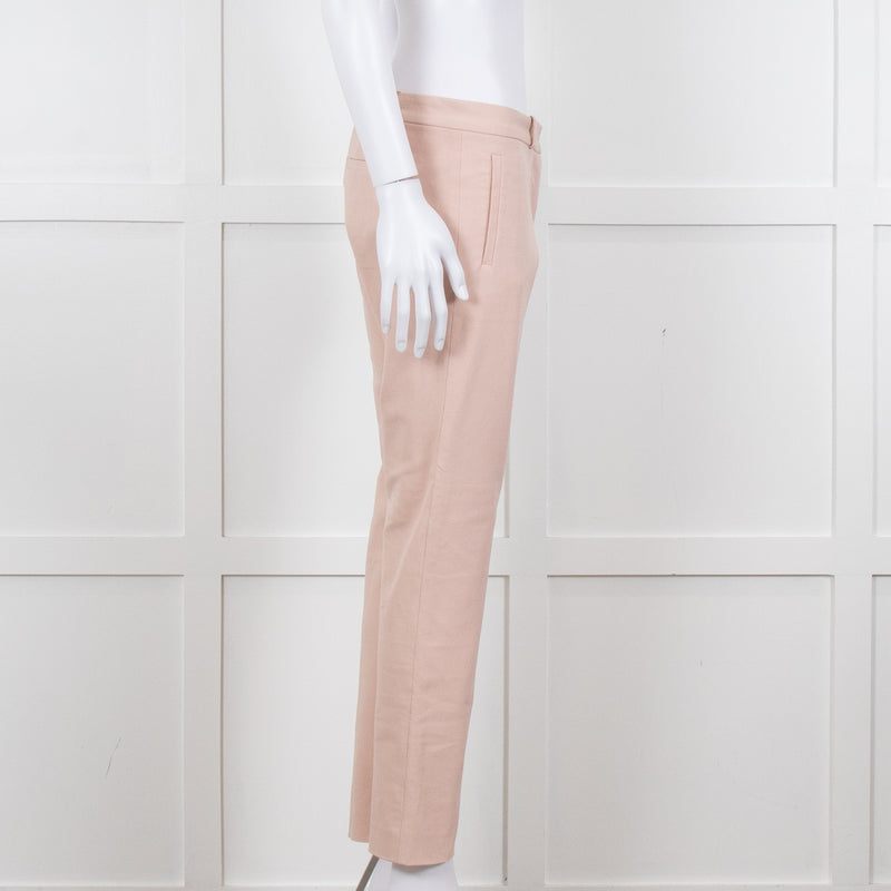 Joseph Peach Cotton Slim Leg Trousers