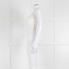 Frame White Cotton Sleeveless Low Back Top