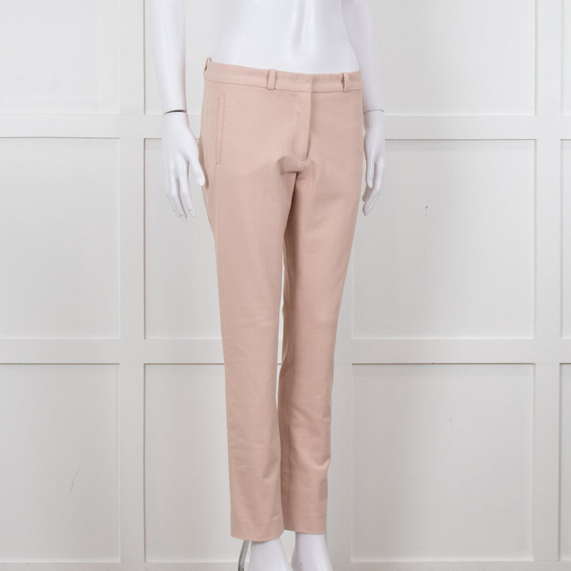 Joseph Peach Cotton Slim Leg Trousers