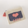 Mabe Neve 'Love' Crochet Pouch