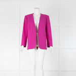 Theory Purple Collarless Blazer