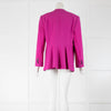 Theory Purple Collarless Blazer