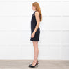 Alexander McQueen Black Dress With Multicolour Swarovski Stone Neck