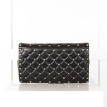 Valentino Black Leather Rockstud Spike Cross Body Bag