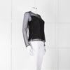 Rag & Bone Black Dot Net Sheer Top With Slip