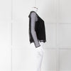 Rag & Bone Black Dot Net Sheer Top With Slip