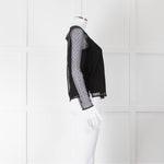 Rag & Bone Black Dot Net Sheer Top With Slip