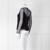 Rag & Bone Black Dot Net Sheer Top With Slip