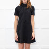 Staud Black Short Sleeve Dress