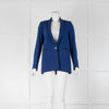 Sandro Blue and Black Patterned Blazer