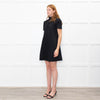 Staud Black Short Sleeve Dress