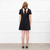 Staud Black Short Sleeve Dress