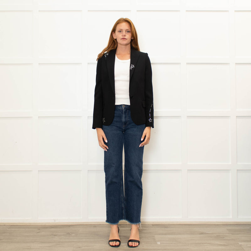 Zadig & Voltaire Black Diamanté Shooting Stars Blazer