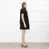 Staud Black Short Sleeve Dress