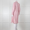 Thierry Colson White Purple Floral Cotton Kaftan Dress