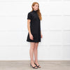 Staud Black Short Sleeve Dress