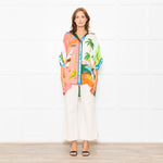 Alemais Multi Paradise Inn Print Silk Shirt