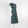 Cefinn Black Multi Colour Floral Cotton Belted Dress