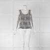 Escada Beaded Sleveless Back Top