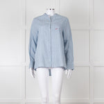 Maison Sarah Lavoine Blue Black Striped Shirt