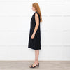 Gucci Black Sleeveless Patent Leather G Trim Dress