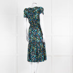 Cefinn Black Multi Colour Floral Cotton Belted Dress