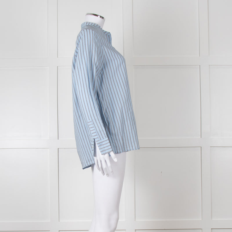 Maison Sarah Lavoine Blue Black Striped Shirt
