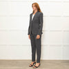 Stefanel Grey Fitted Blazer Jacket