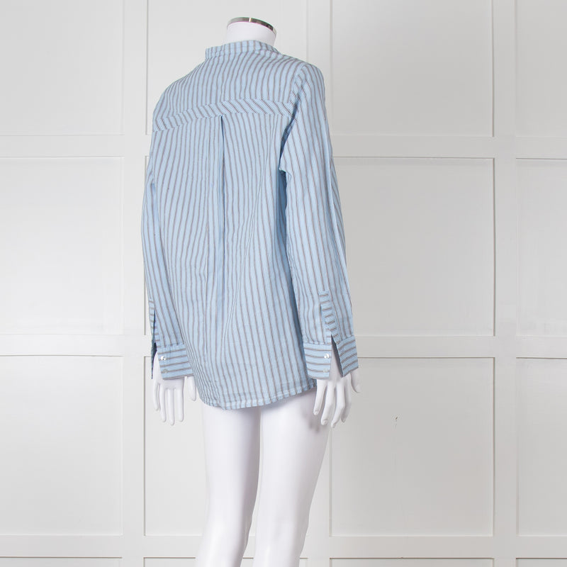 Maison Sarah Lavoine Blue Black Striped Shirt