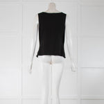 Escada Beaded Sleveless Back Top