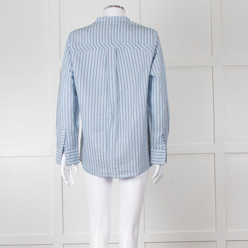 Maison Sarah Lavoine Blue Black Striped Shirt