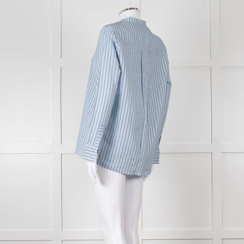 Maison Sarah Lavoine Blue Black Striped Shirt