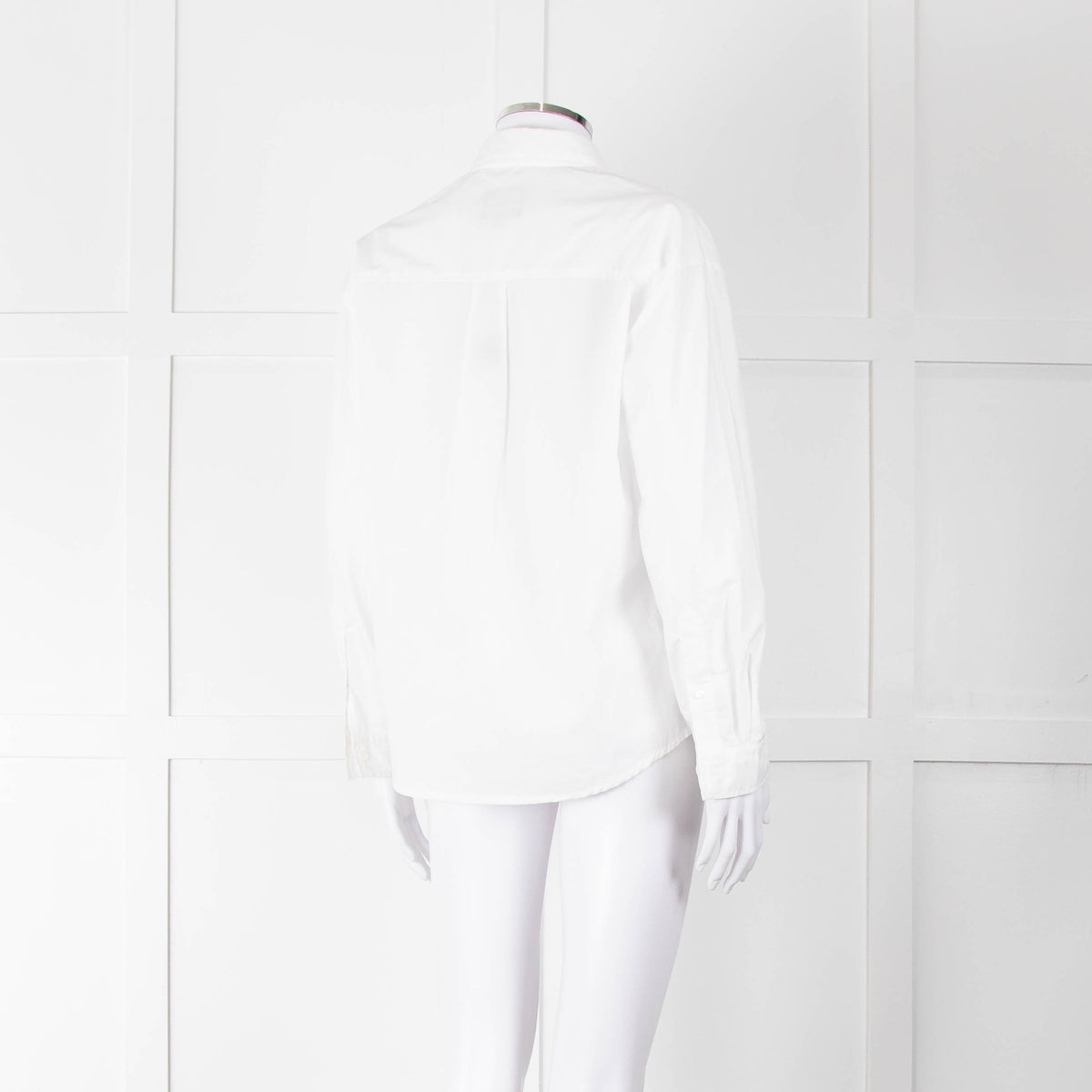 A.P.C  White Cotton Front Pocket Shirt