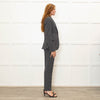 Stefanel Grey Fitted Blazer Jacket