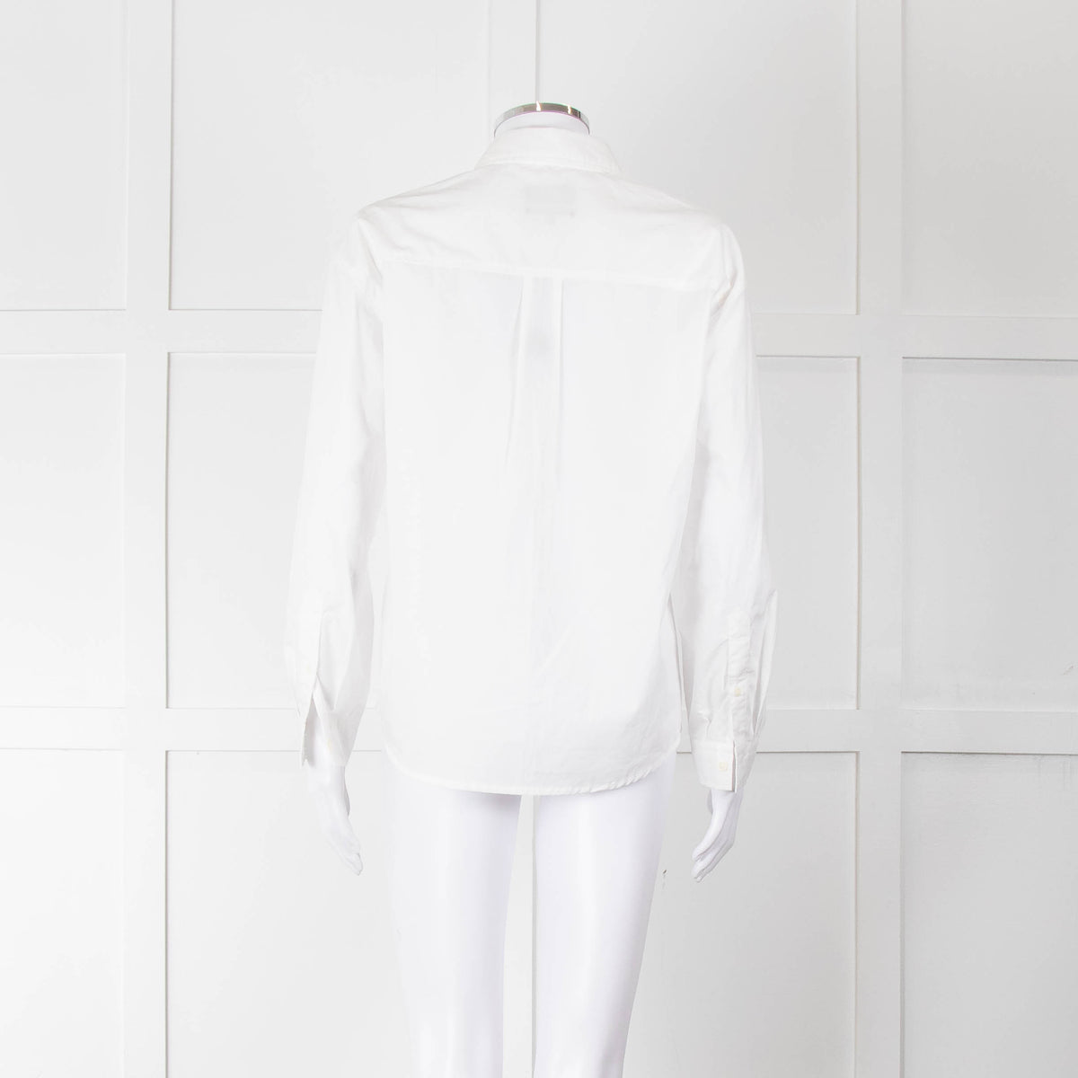 A.P.C  White Cotton Front Pocket Shirt