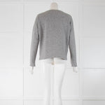 Fabiana Filippi Grey Metallic Cashmere Mix Jumper