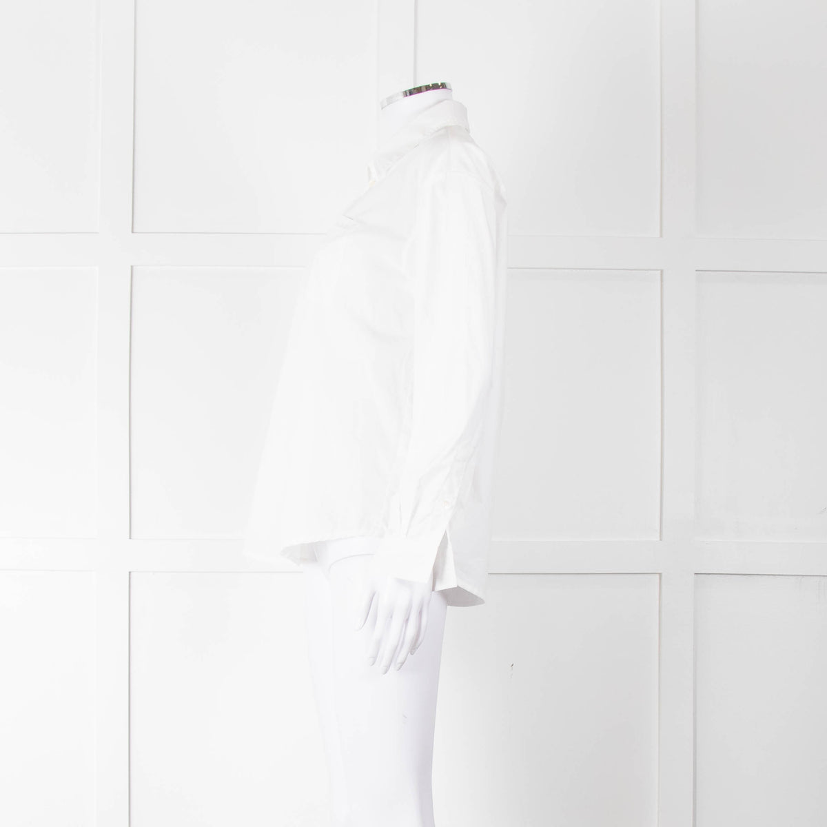 A.P.C  White Cotton Front Pocket Shirt