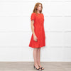 Christian Dior Red Short Sleeve Tailored Dress