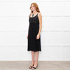 Max Mara Black Sleeveless Diamante Buckle Dress