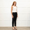 Nili Lotan Black White Striped Cigarette Pant