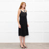 Max Mara Black Sleeveless Diamante Buckle Dress