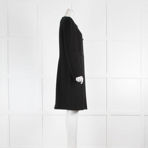 Marni Black Collarless Coat