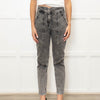 Ba&sh Grey Denim Acid Washed Jeans