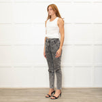 Ba&sh Grey Denim Acid Washed Jeans