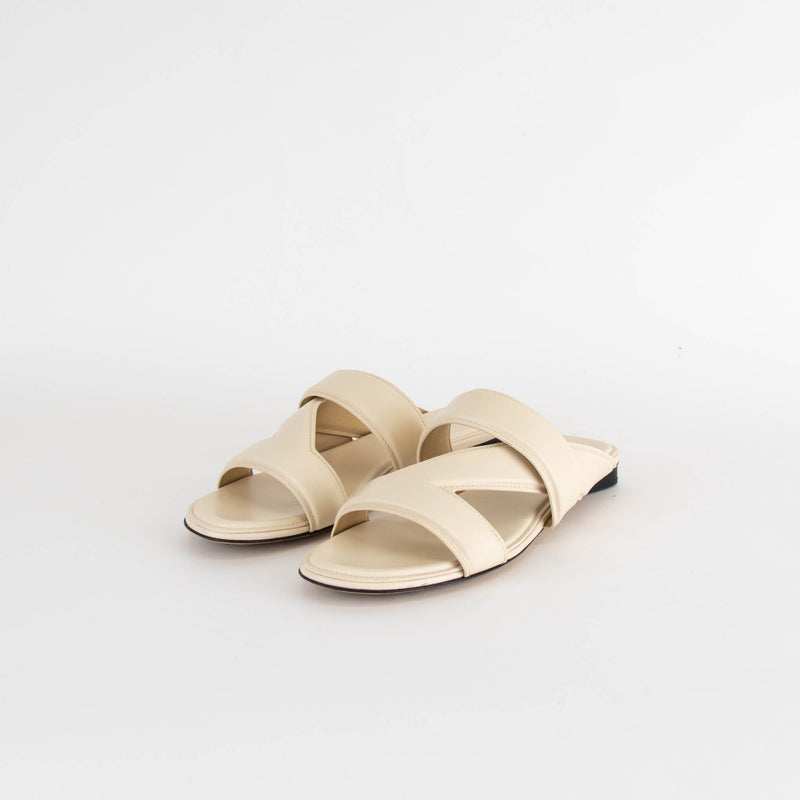 Bottega Veneta Vienna Cream Calf Band Sandal