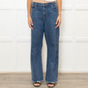 Khaite Blue Denim Kerrie Raw Edge Jeans