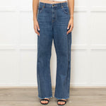 Khaite Blue Denim Kerrie Raw Edge Jeans
